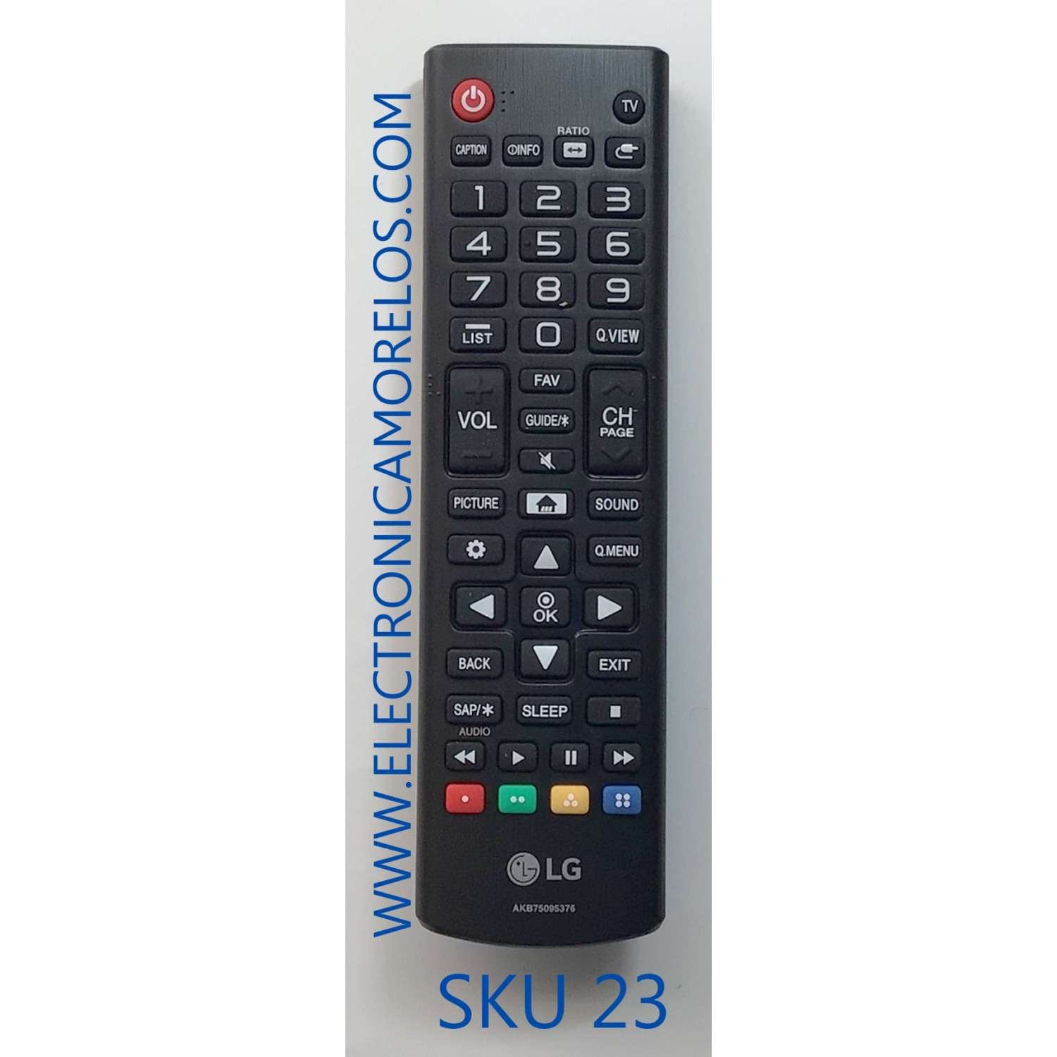 CONTROL REMOTO PARA TV LG ORIGINAL SMART  (NUEVO) / AKB75095376 / MODELOS 43UT640S / 49UT340H  /  49UT347H  / 49UT640S0UA / 50UT340H / 65UT342H / 65UT347H / 50UT340H / 55UT640S0UA / 55UT340H0UA / 65UT640S0UA / 86UT640S0UA / 86UT640S / 75UT640S0UA